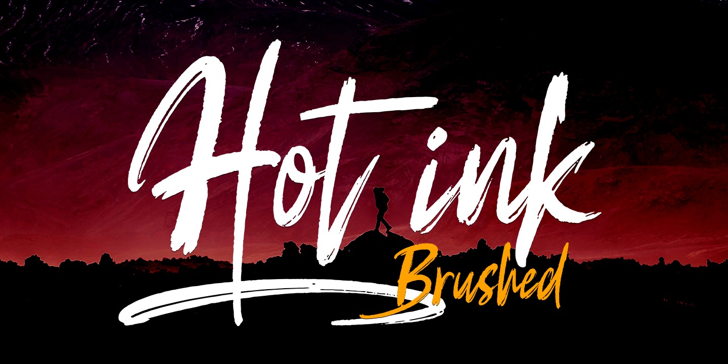 Example font Hot ink #1